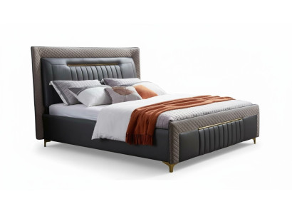 Modern bedden moderne luxe leren bed hotelbed tweepersoonsbed nieuw