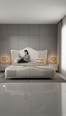 Ontwerp bed Luxe bedden Modern hotel frame Slaapkamer Hotel.