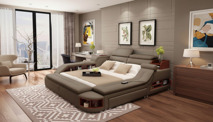 Multifunctioneel bed Tweepersoonsbed Moderne bedframe Bedden 180x200cm