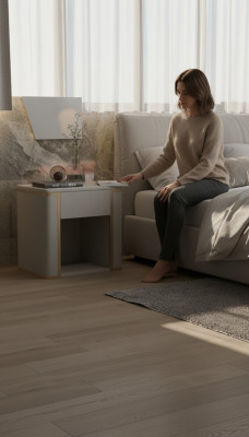 Nachtkastjes tafel console Witte tafel commode Nachtkastje MDF