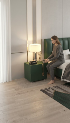 Nachtkastje Consoles Nacht groene Tafels Bijzettafel Slaapkamer Tafel Nachtkosolen