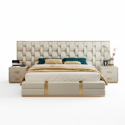 Luxe slaapkamer set Complete kamermeubilair Bed Nachtkastje Inrichting