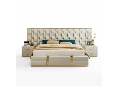 Luxe slaapkamer set Complete kamermeubilair Bed Nachtkastje Inrichting
