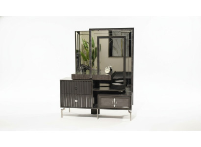 Zwarte make-uptafel Luxe houten console Designer slaapkamer meubels