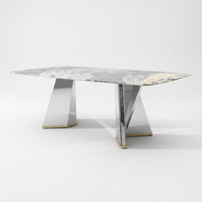 Luxe eettafel glazen tafel eetkamer luxe tafels Grijze tafel 200x100