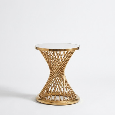 Salontafel Ronde bijzettafel Designer tafel Woonkamertafel Roestvrij staal