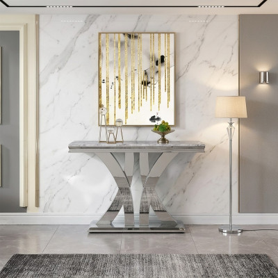 Ontwerp Luxe Console Tafel Console Tafels Roestvrij Staal Ontwerp Sideboard
