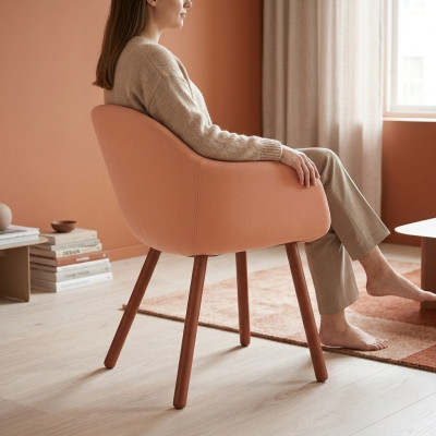 Ontwerper Rosa Fauteuil Moderne Fauteuil Woonkamer Armstoelen Nieuw