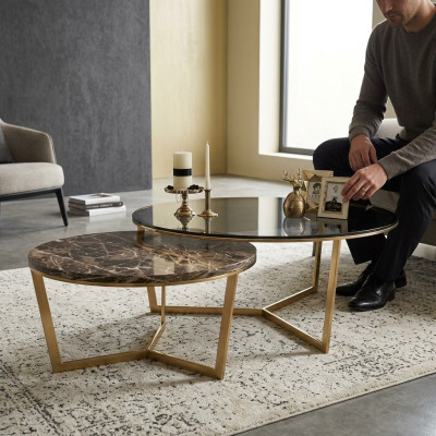Salontafel Koffietafel Bijzettafel Ontwerper Woonkamertafel Tafels 2x