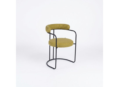 Ontwerper Groene gestoffeerde stoel Woonkamerstoelen Eenpersoons stijlvolle meubels