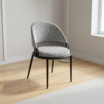 Witte eetkamerstoel Luxe stoelen Bekleding Eenzitter Textiel Stijl Meubels