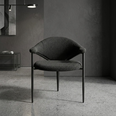 Zwarte designstoel Luxe eetkamerstoel Moderne inrichting