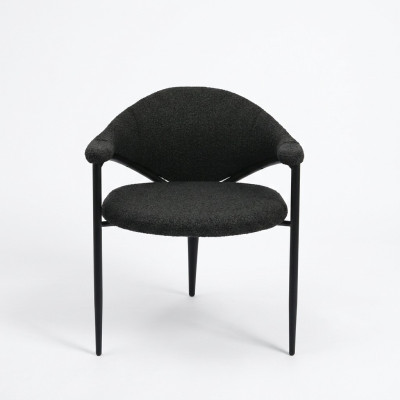 Zwarte designstoel Luxe eetkamerstoel Moderne inrichting