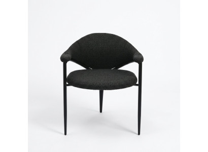 Zwarte designstoel Luxe eetkamerstoel Moderne inrichting