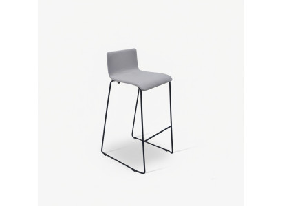 Hoge grijze barkruk luxe stoelen gestoffeerd ontwerp meubels stijl.