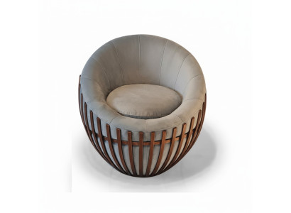Ontwerper Grijze Stoel Woonkamer Meubels Bekleding Zitkussen Stof Stoel Lounge Club