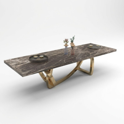 Grote elegante eettafel Eetkamer meubels Moderne ontwerp Stijlvol Nieuw
