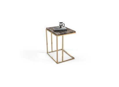 Moderne roestvrijstalen bijzettafel woonkamer salontafel designmeubelen