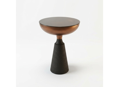 Stijlvolle Ronde Bijzettafel Designer Woonkamer Meubels met Glazen Blad
