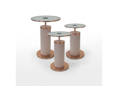 Luxe 3x Bijzettafels Designer Woonkamer Tafel Set Salontafels Stijl Tafel