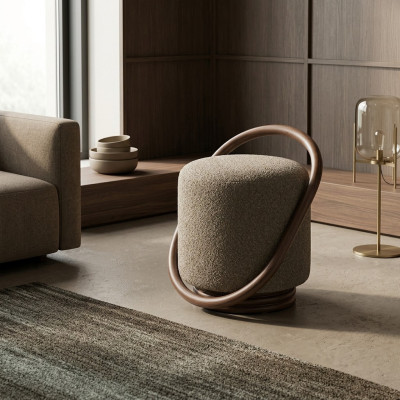 Luxe poef slaapkamer comfort modern meubeldesign voetenbank meubels