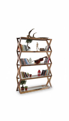 Boekenplank Modern Houten Kast Kast Kantoor Designer Inrichting Planken