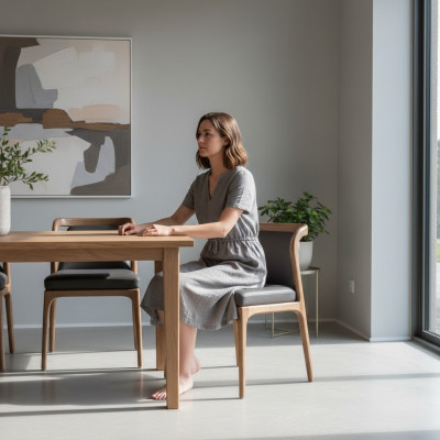 Luxe stoel voor eetkamer Armstoel Gestoffeerde stoelen Hout Echt houten meubels