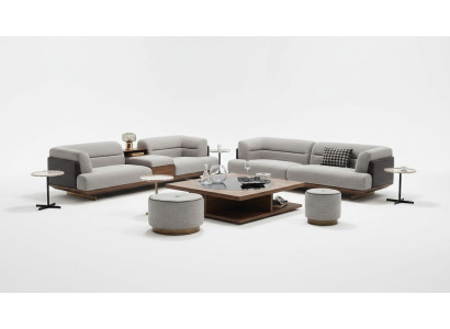 Luxe bank Grijs Woonkamer Bekleding Stof Driezitter Bank Banken Banken