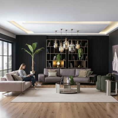 Luxe bankstel woonkamer 3+3+1 zits stoffen bankstel Grote bankstellen Setjes