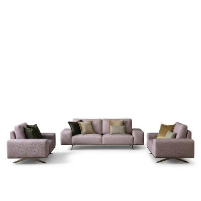 Stijlvolle bank 3-zits Roze Woonkamer Modern Design Banken Sofa's