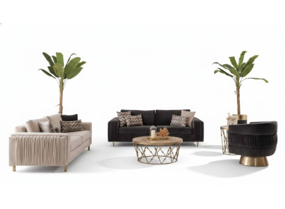 Elegante bankstel bankstel 3+3-zits met fauteuil voor woonkamer Nieuw design
