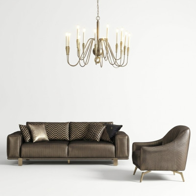 Bankstel 3-zits met fauteuil Luxe Ontwerpen 3+1 Zitbank Meubilair