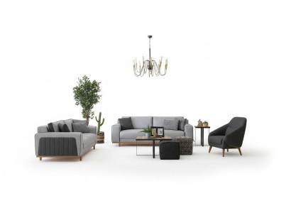 Luxueuze bankstel 3+2+1 Moderne bank bankstel gestoffeerd ontwerp Lounge meubilair