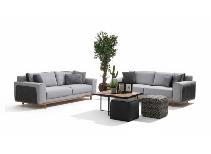 Tweezitsbank van stof bank bekleding comfortabele stoffen bank tweezitsstoffen bank