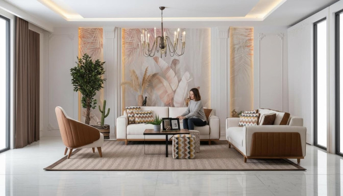 Stijlvol bankstel 3+2+1 zit fauteuil Hoogwaardige meubels Luxe ontwerpen