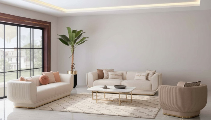Sofa set 3+3+1 zitbank zitkussen design luxe meubels nieuw