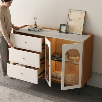 Moderne houten ladekast wit lowboards woonkamerkast nieuw