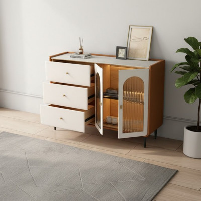 Moderne houten ladekast wit lowboards woonkamerkast nieuw