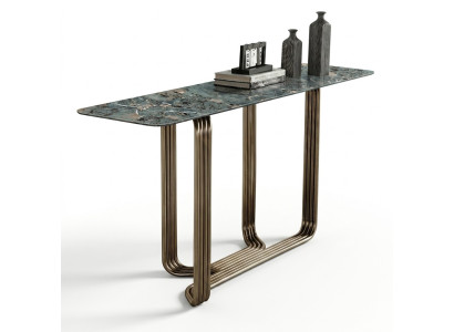 Console tafel hout tafel console luxe console tafels design roestvrij staal