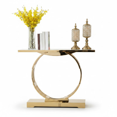 Console Luxe dressoir console tafel dressoir roestvrij staal woonkamer nieuw