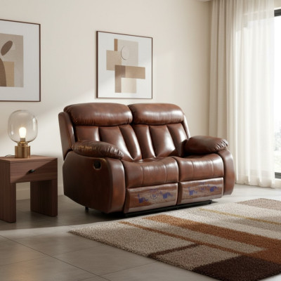 Bankstel 2-zits design gestoffeerd modern leer stof woonkamer tweezits