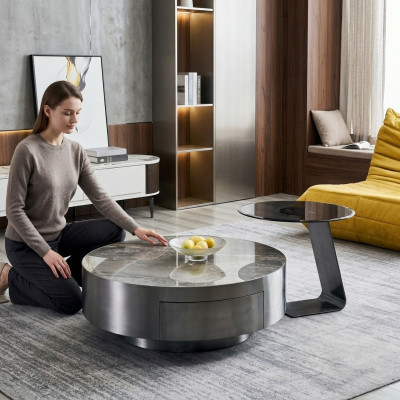 Bijzettafel Tafels Ontwerper Woonkamer Salontafel Set 2-delig Meubels