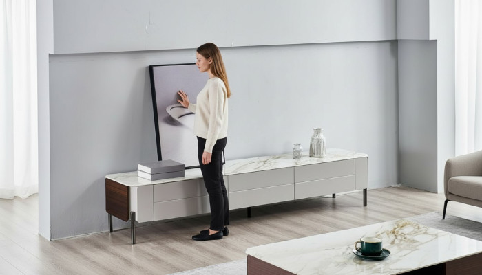 rtv Lowboard tv-standaard Sideboard Hout Modern Wit Woonkamer Nieuw