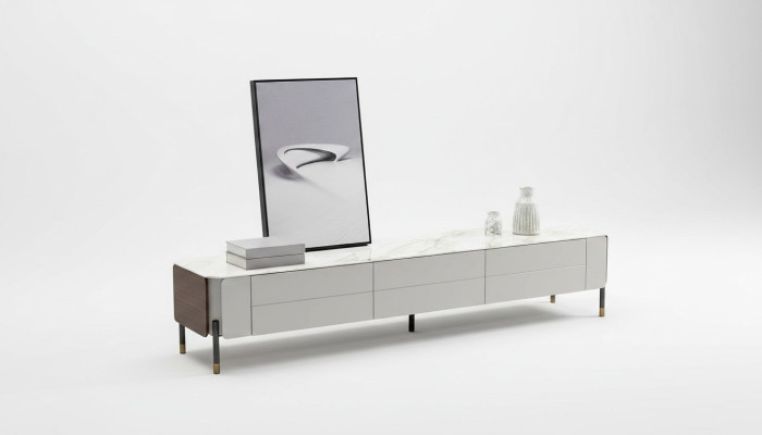 rtv Lowboard tv-standaard Sideboard Hout Modern Wit Woonkamer Nieuw