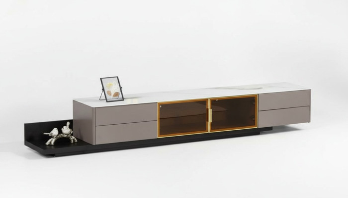 Moderne woonkamer meubels Lowboard RTV kast rek houten meubels grijs nieuw