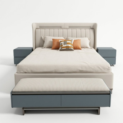 Slaapkamerset Luxe meubels Bed Nachtkastjes Tweepersoonsbed Bedframe