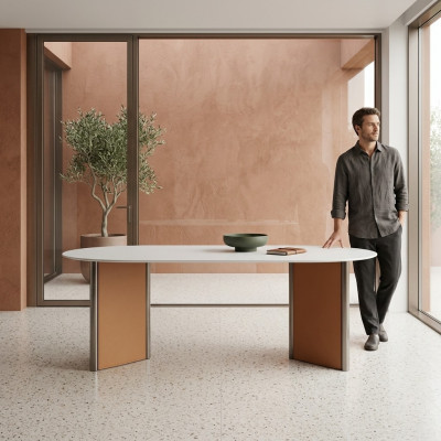Eetkamertafel Ovaal Designer Luxe Tafels Hout Modern 200x100 Ovaal