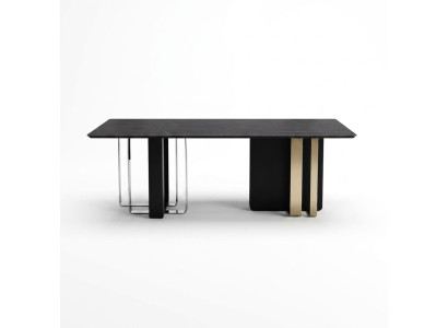 Zwarte houten eettafel eettafel eettafel stijl eettafel 180x90