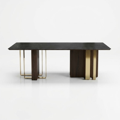Zwarte design eettafel eetkamer meubels tafel luxe houten tafels 240x100