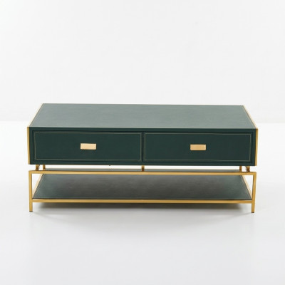 Woonkamer salontafel luxe design stijl modern salontafels hout groen
